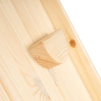 Klimdriehoek met glijbaan-klimwand 2-in-1 naturel – afbeelding 5
