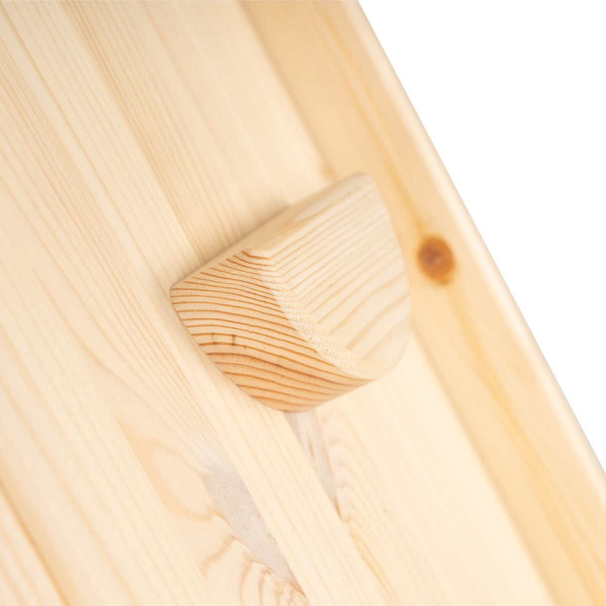 Klimdriehoek met glijbaan-klimwand 2-in-1 naturel – afbeelding 5