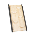 Klimdriehoek met glijbaan-klimwand 2-in-1 zwart – afbeelding 4