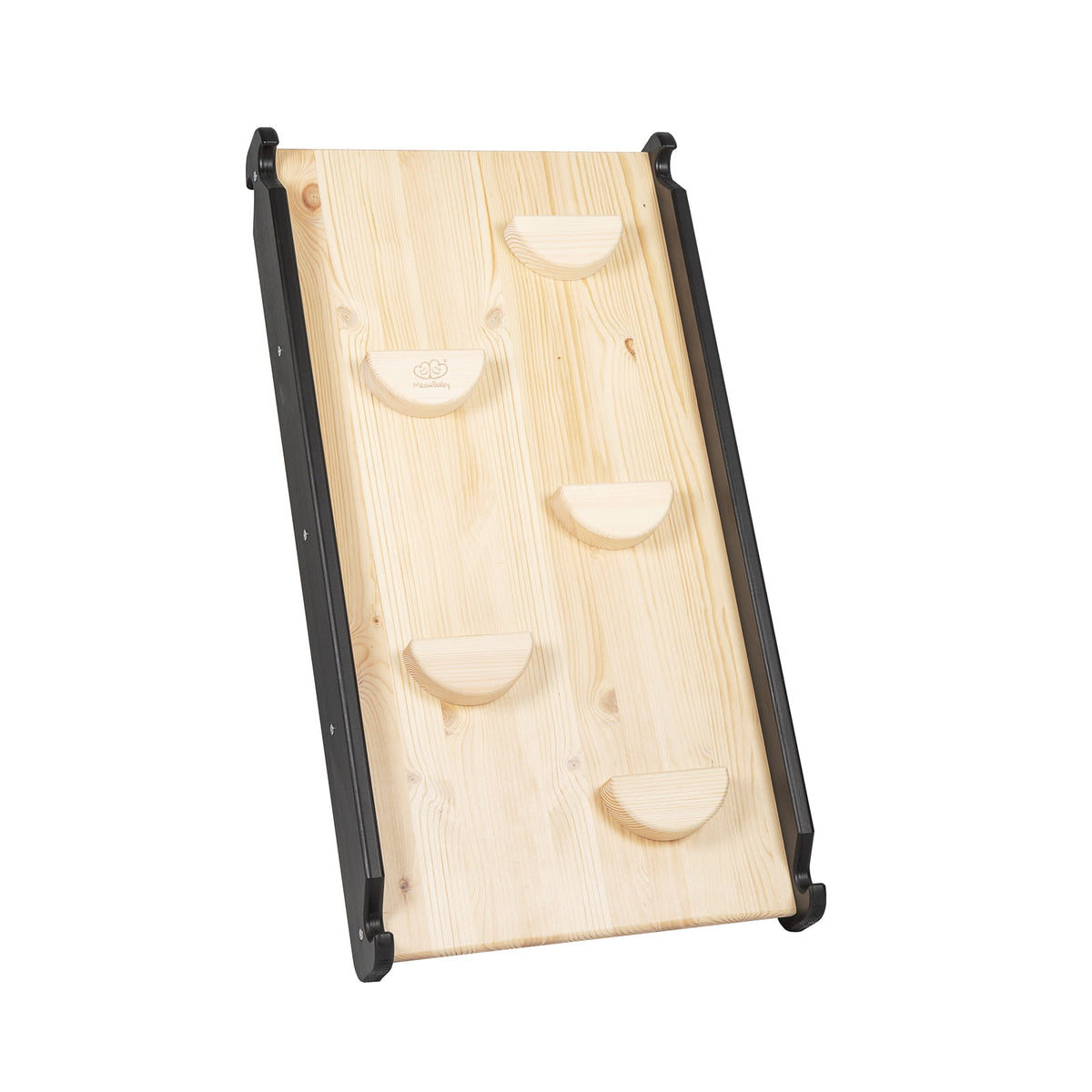 Klimdriehoek met glijbaan-klimwand 2-in-1 zwart – afbeelding 4