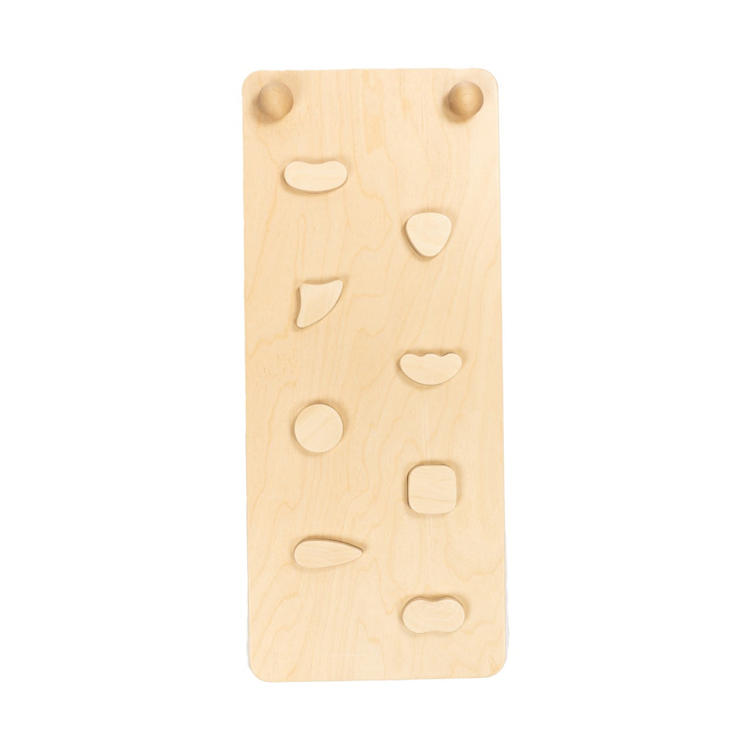Houten klimplank met klimgrepen voor Pikler driehoek