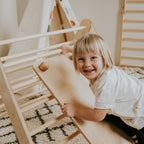 Houten klimplank met klimgrepen voor Pikler driehoek – afbeelding 3