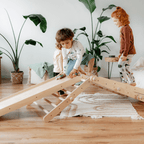 Houten klimrek Fipitri met glijbaan – afbeelding 2