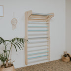Klimrek baby – pikler driehoek met Zweedse wand pastel