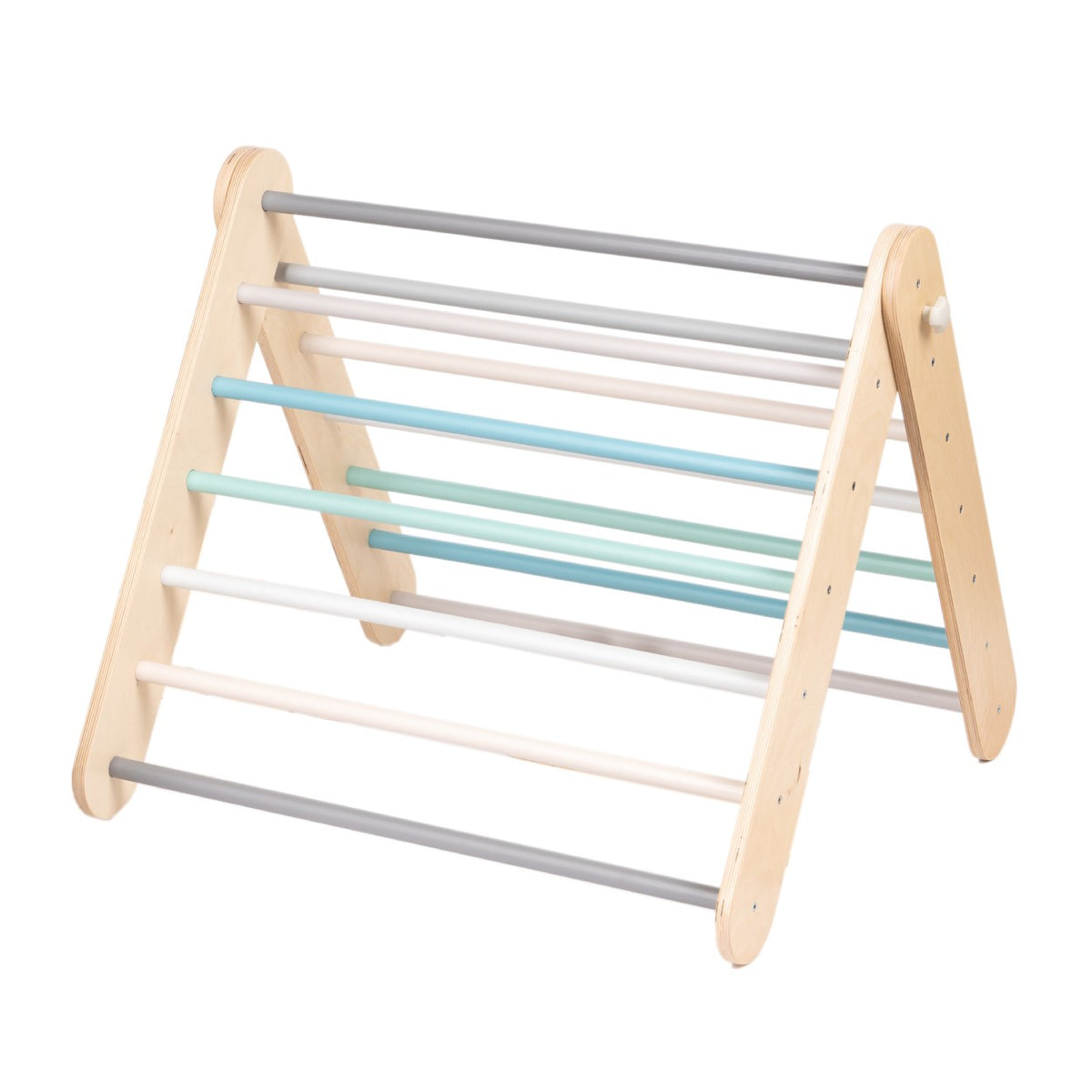 Klimrek baby – pikler driehoek met Zweedse wand pastel – afbeelding 7