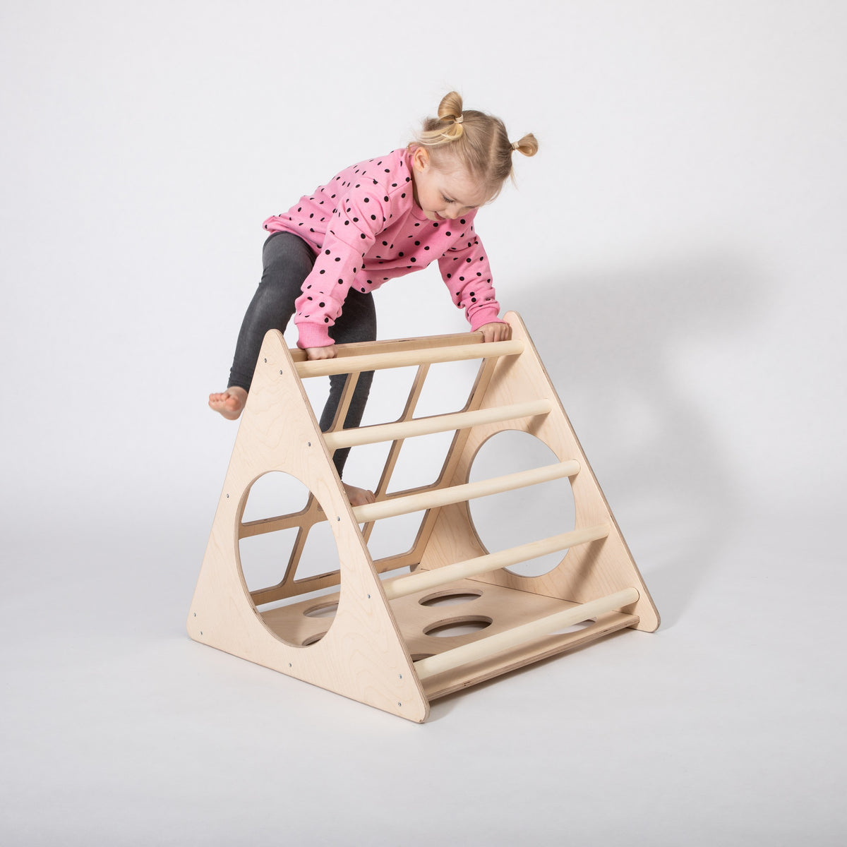 Klimrek Montessori driehoek – compact klimrek met 3 hoeken – afbeelding 4