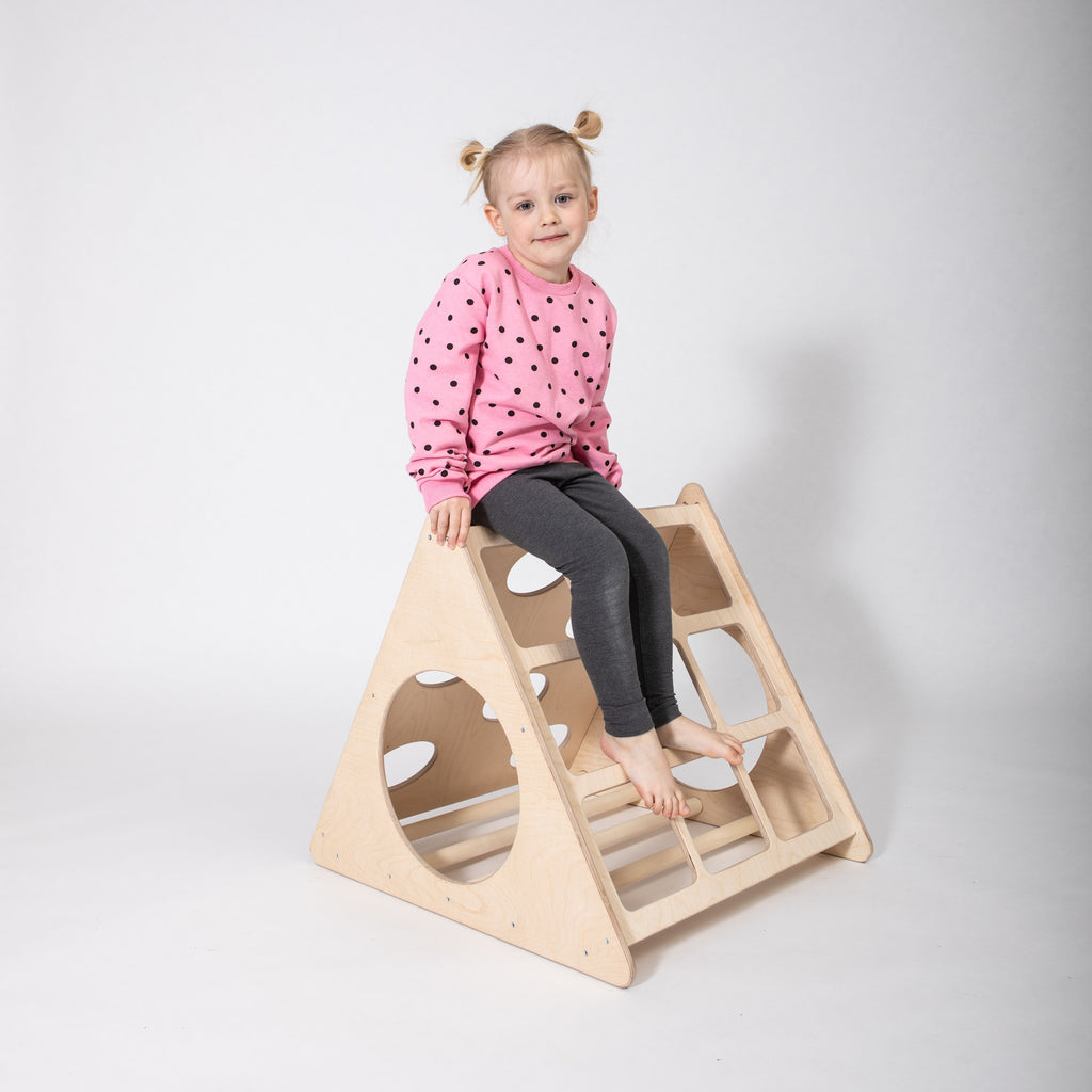 Klimrek Montessori driehoek – compact klimrek met 3 hoeken – afbeelding 5