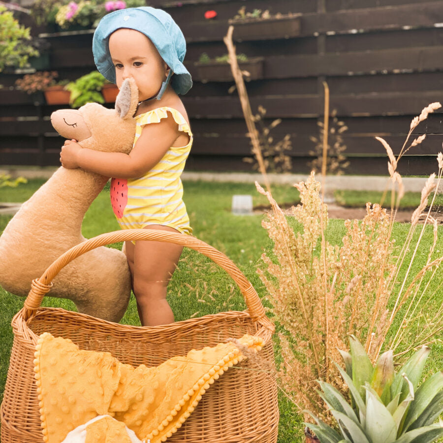 Knuffelkussen alpaca roestbruin – afbeelding 2