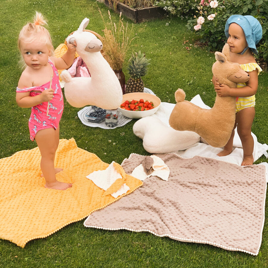 Knuffelkussen alpaca roestbruin – afbeelding 3
