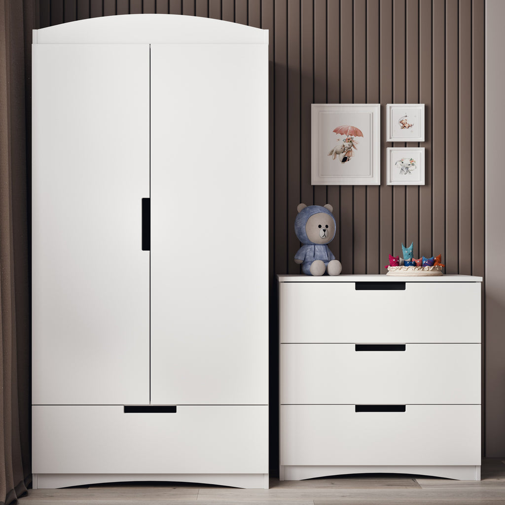 Ladekast kinderkamer Classic wit – 3 laden – afbeelding 4