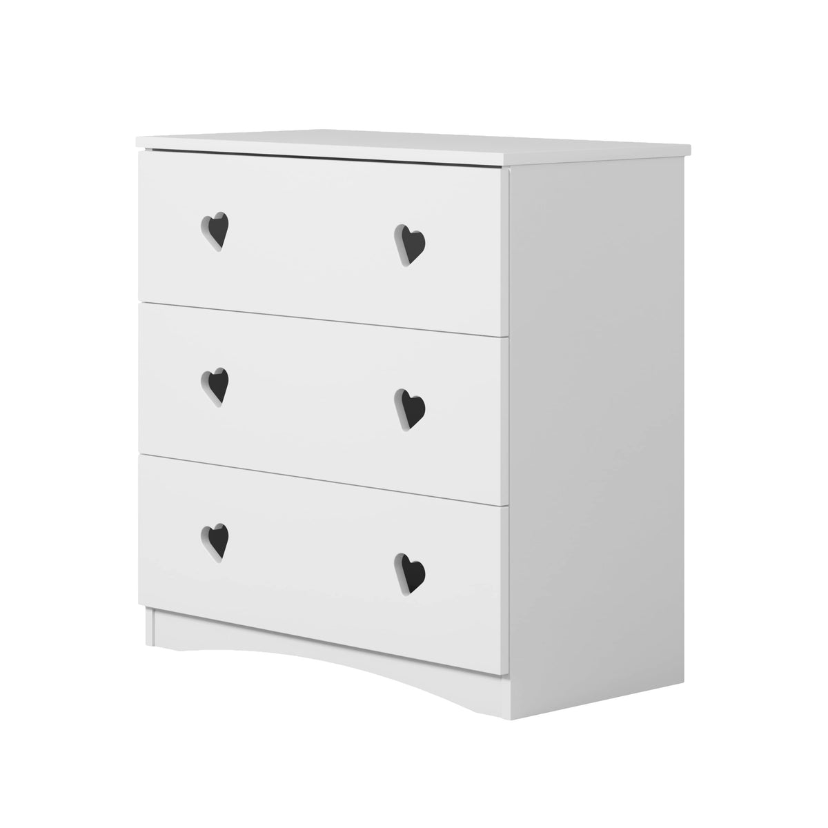 Ladekast kinderkamer Julia wit – hartjesgrepen – afbeelding 7