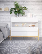 Ladekast kinderkamer Victor met eikenhouten poten – afbeelding 2