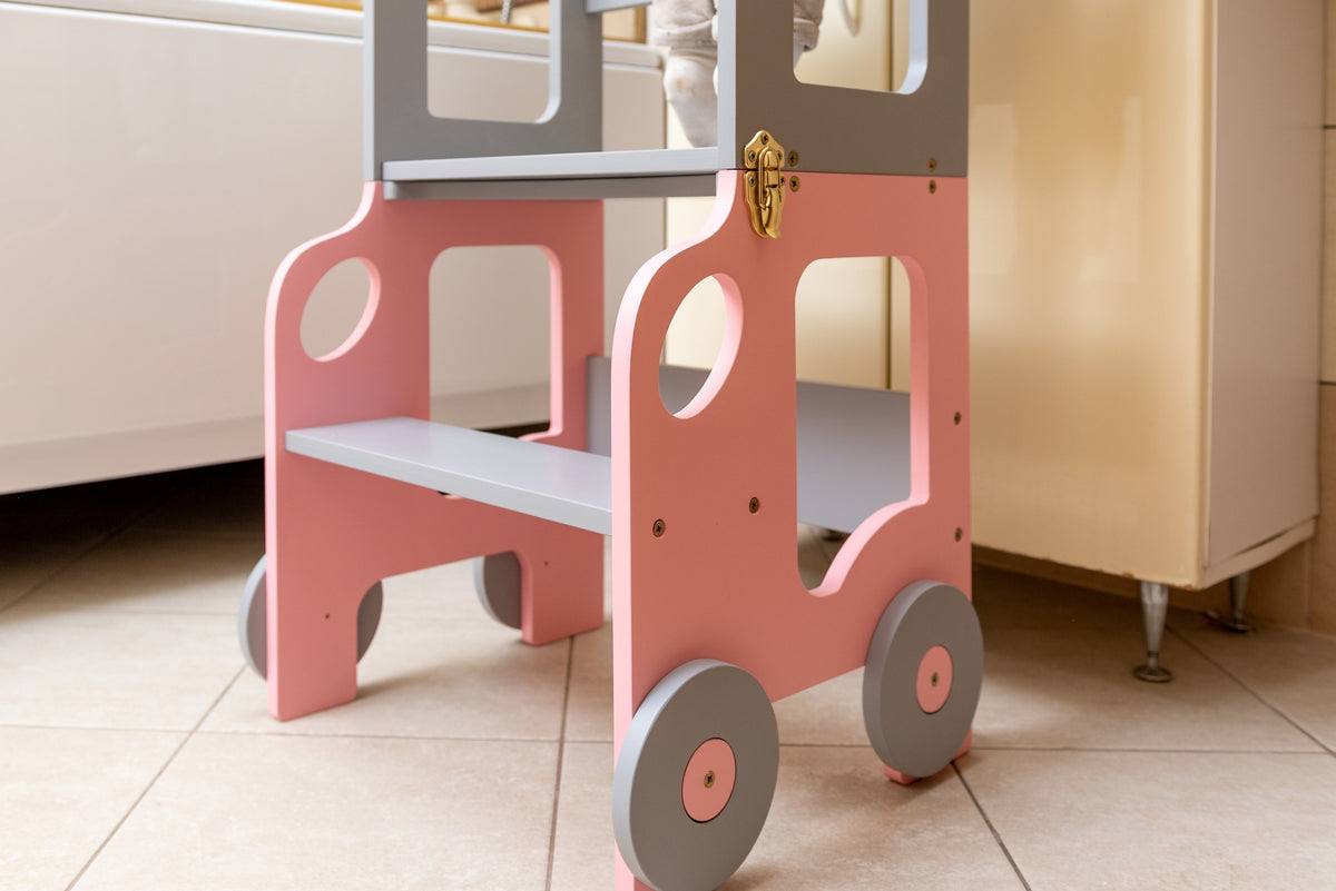 Leertoren auto – ombouwbaar tot tafel en stoel – afbeelding 10