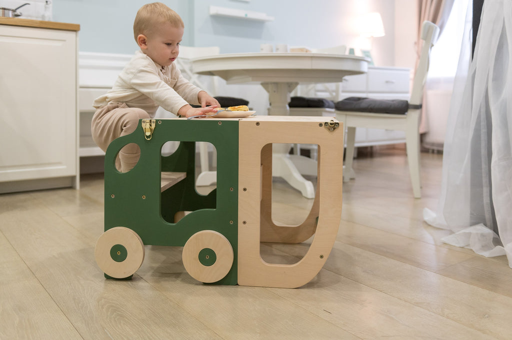 Leertoren auto – ombouwbaar tot tafel en stoel – afbeelding 16