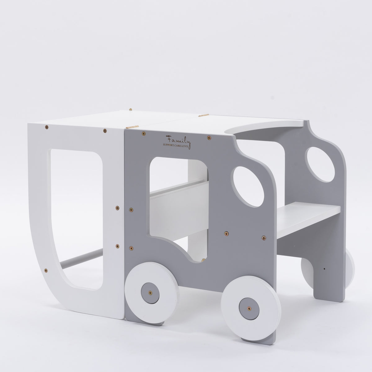 Leertoren auto – ombouwbaar tot tafel en stoel – afbeelding 2