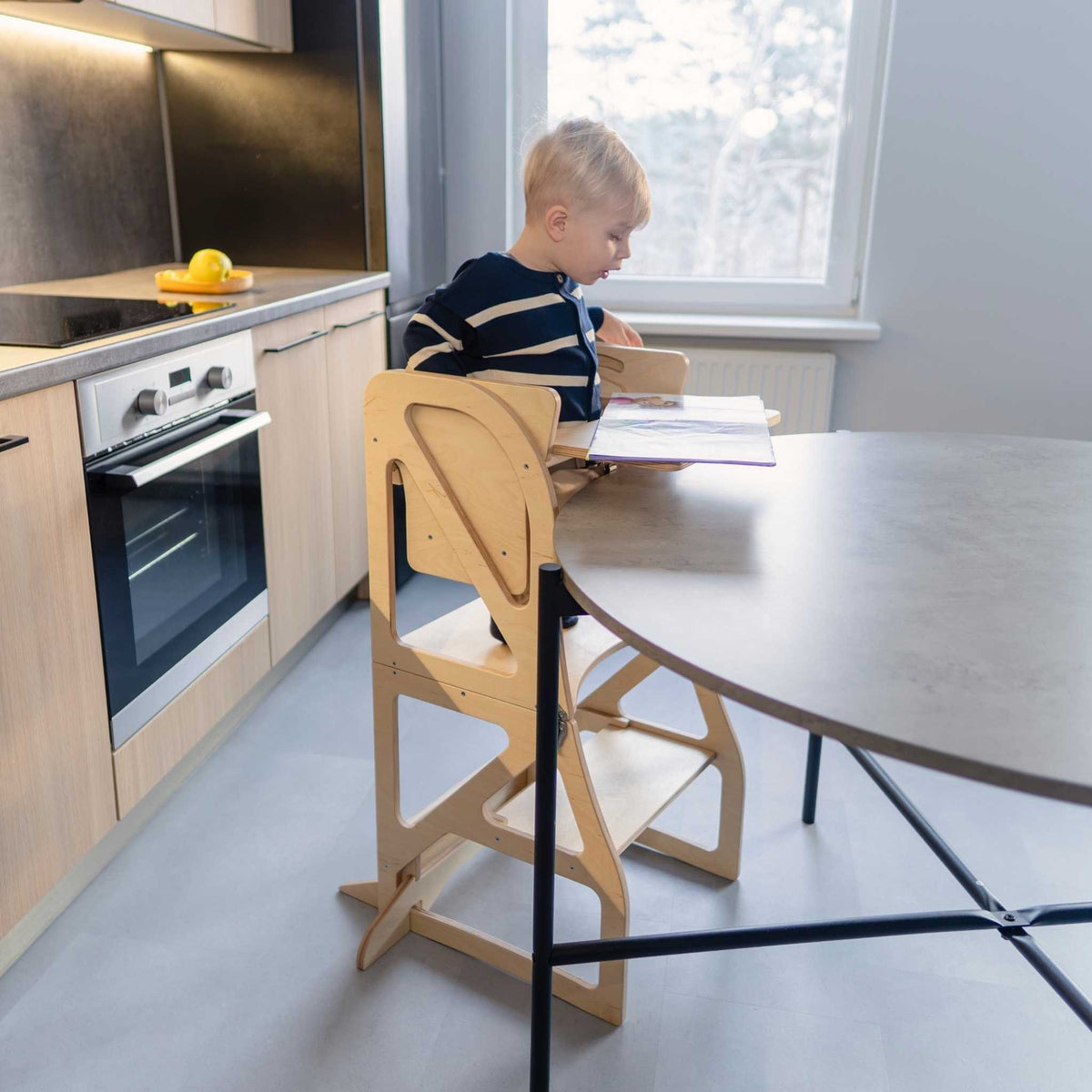 Leertoren Securestep – ombouwbaar tot tafel en kinderstoel – afbeelding 10