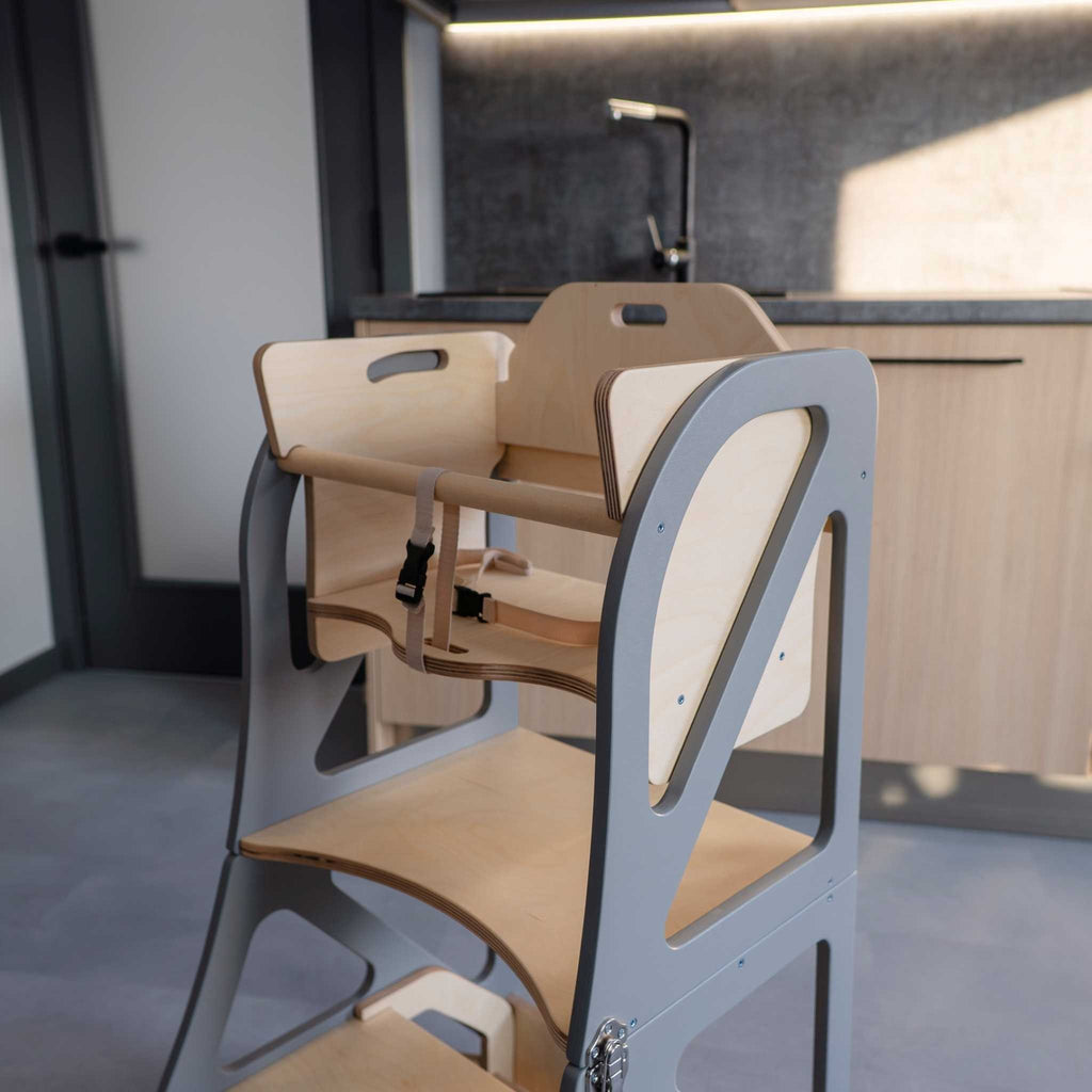 Leertoren Securestep – ombouwbaar tot tafel en kinderstoel – afbeelding 2