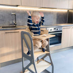 Leertoren Securestep – ombouwbaar tot tafel en kinderstoel – afbeelding 3