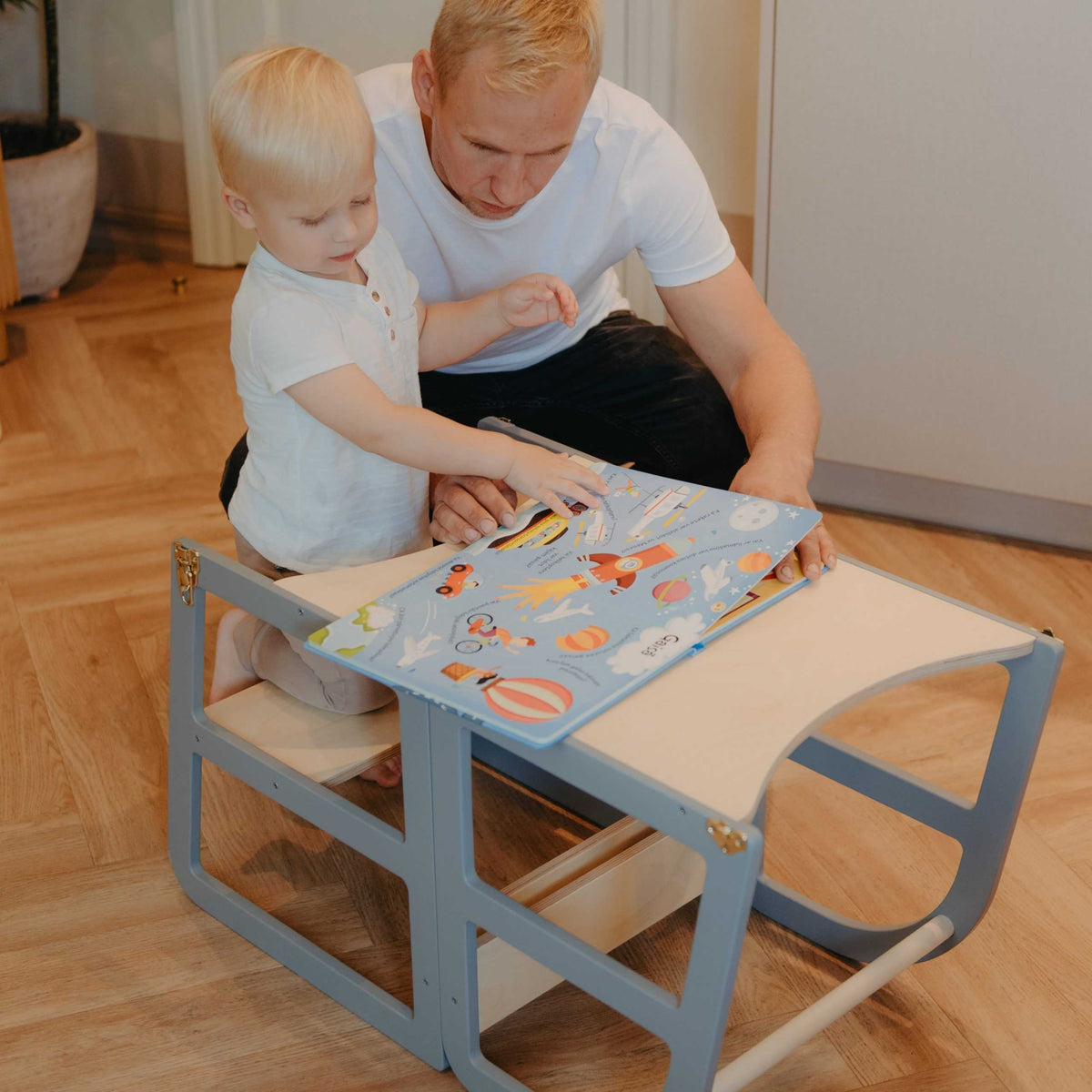 Leertoren Sleekstep – ombouwbaar tot tafel en kinderstoel – afbeelding 19