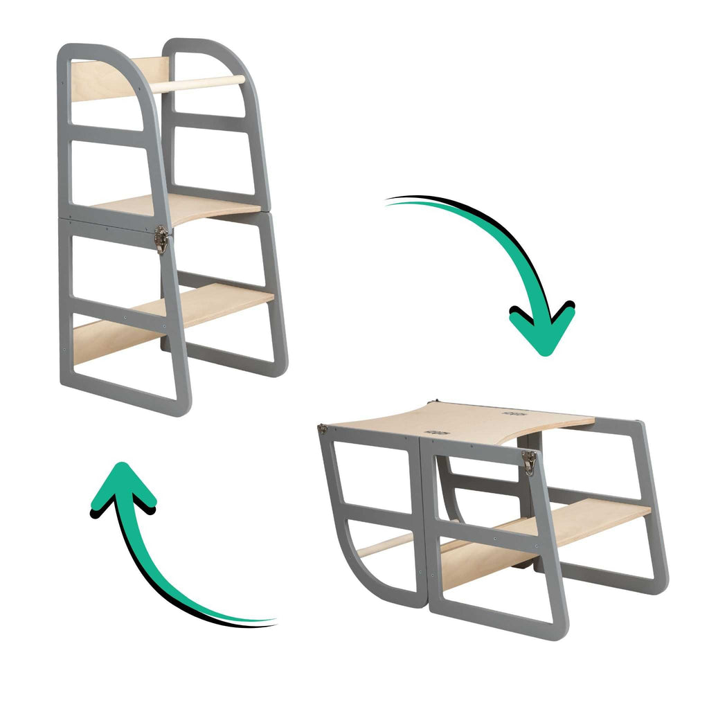 Leertoren Sleekstep – ombouwbaar tot tafel en kinderstoel – afbeelding 21