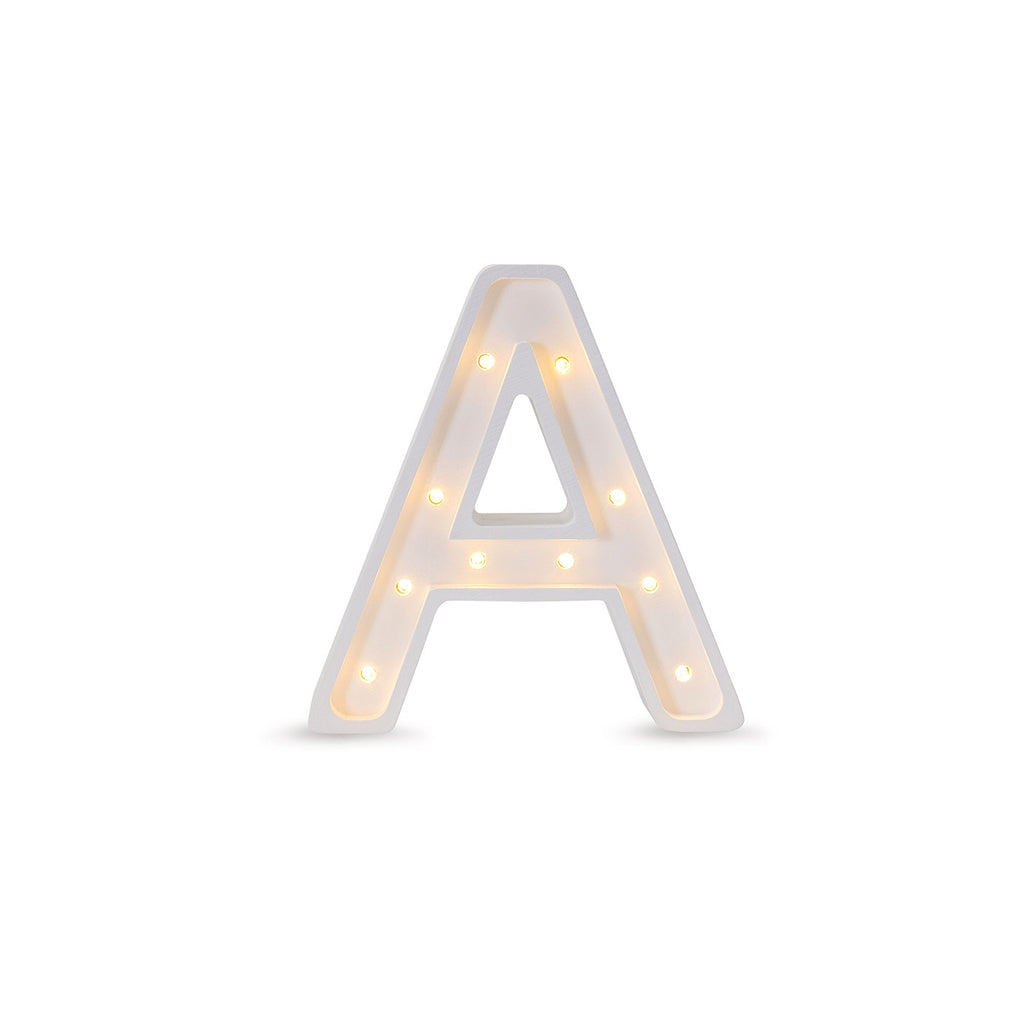 Letterlamp A – houten nachtlamp – afbeelding 2