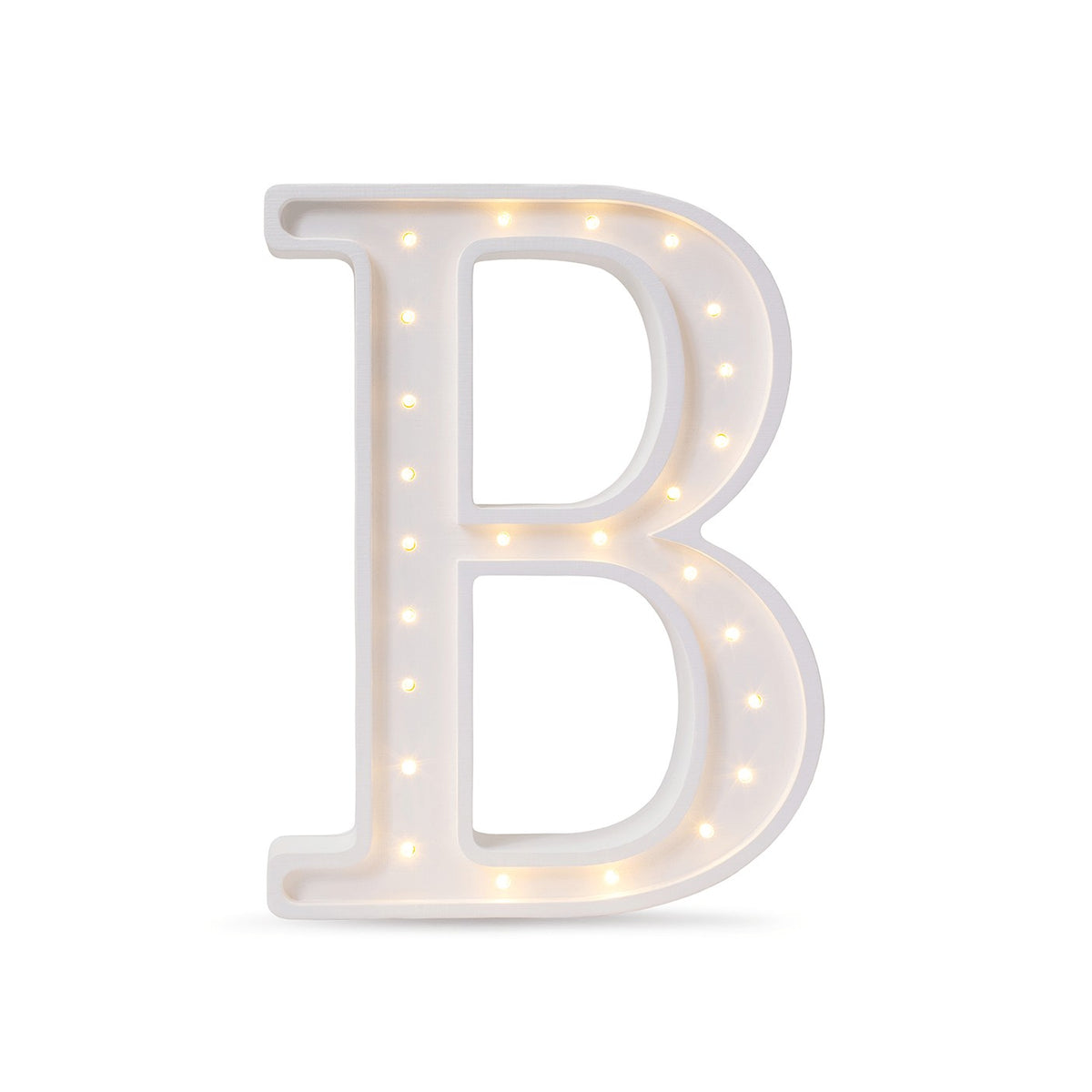 Letterlamp B – houten nachtlamp