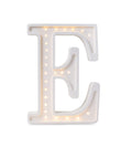 Letterlamp E – houten nachtlamp