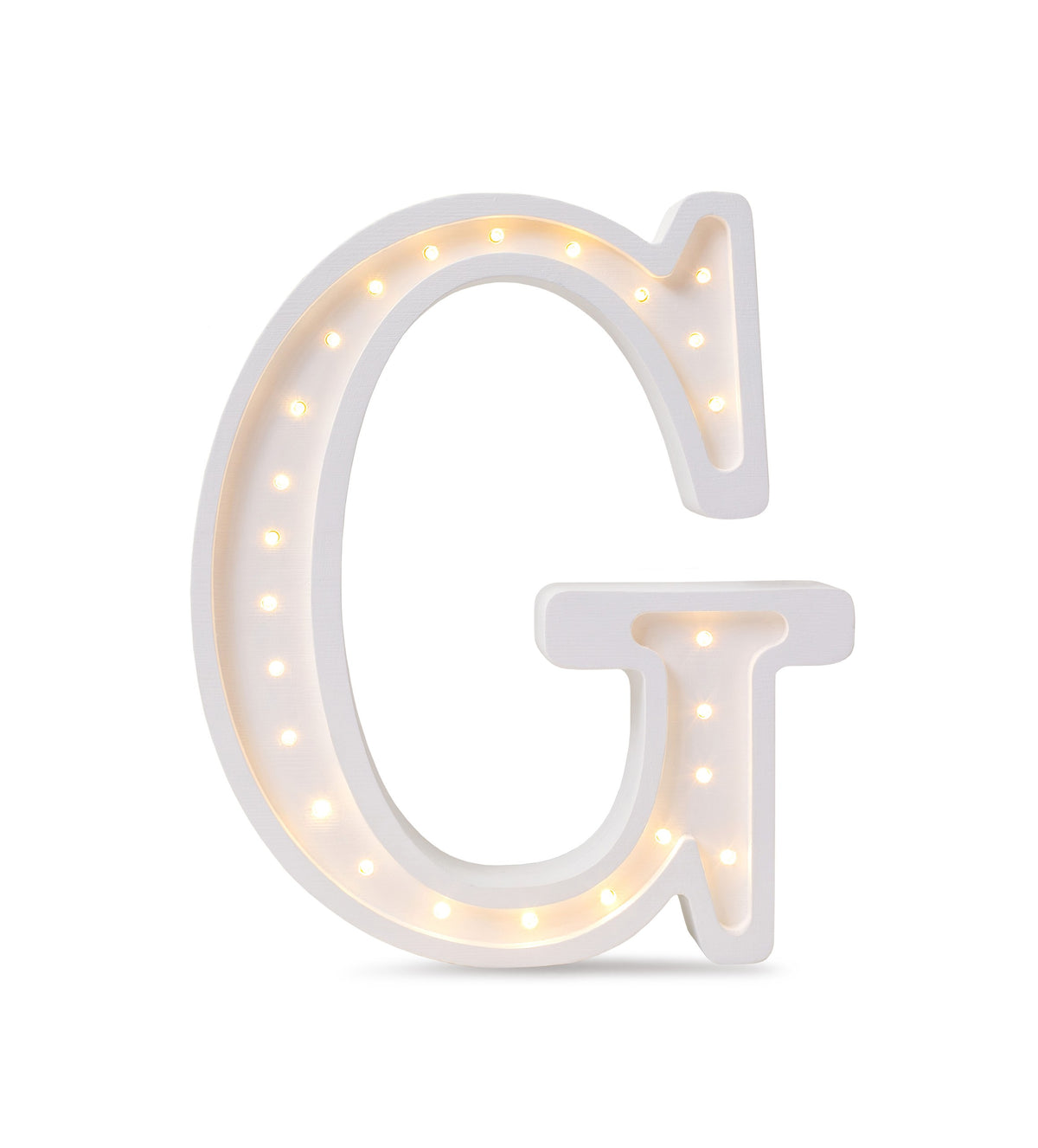 Letterlamp G – houten nachtlamp