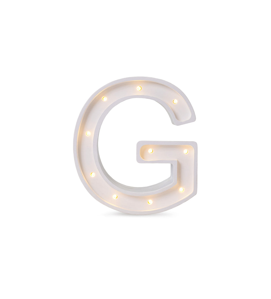 Letterlamp G – houten nachtlamp – afbeelding 2