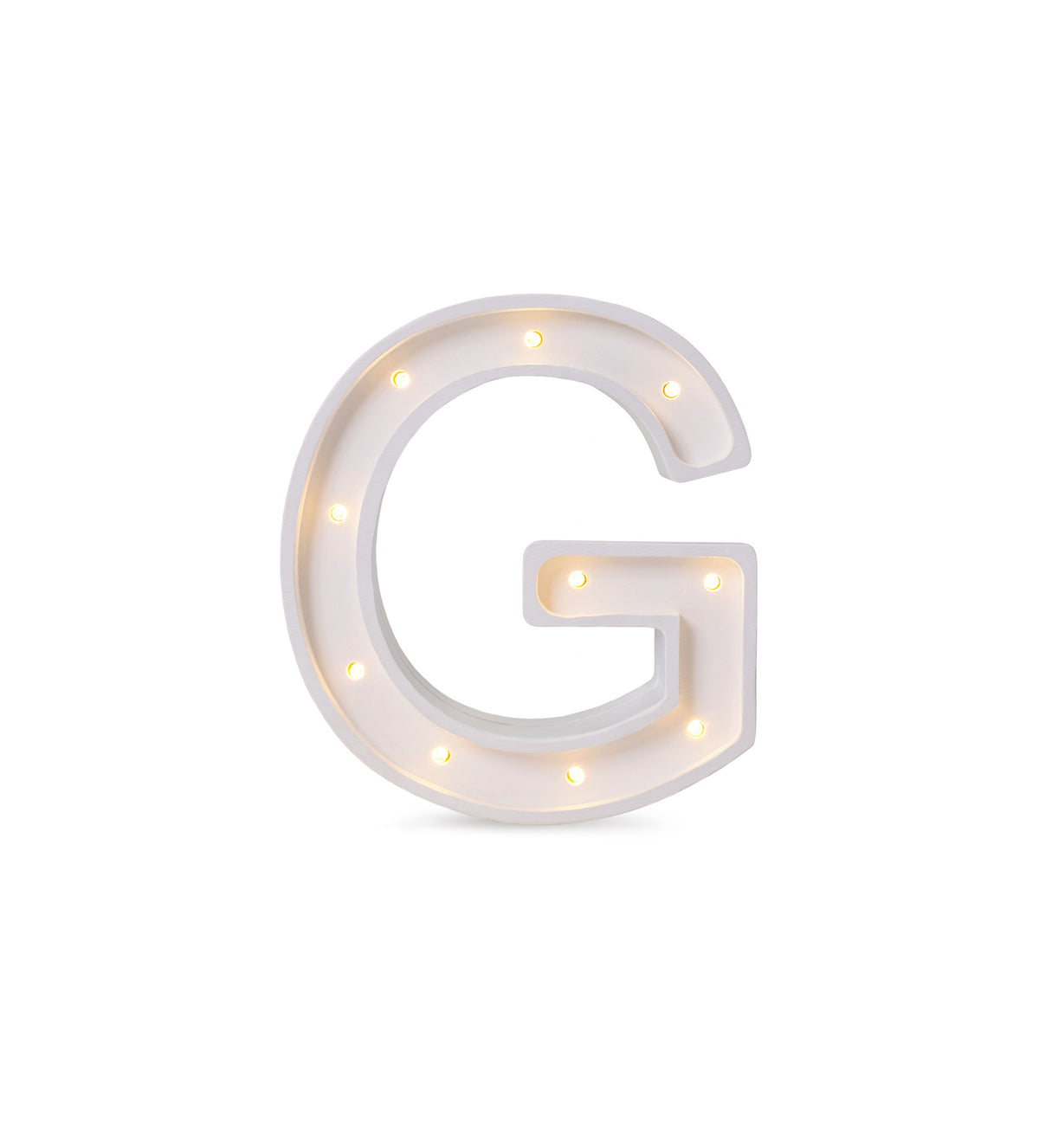 Letterlamp G – houten nachtlamp – afbeelding 2