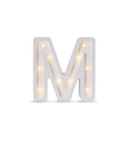 Letterlamp M – houten nachtlamp – afbeelding 2