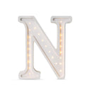 Letterlamp N – houten nachtlamp