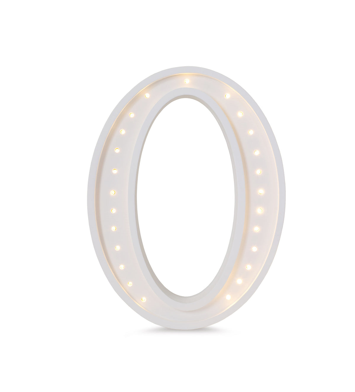 Letterlamp O – houten nachtlamp