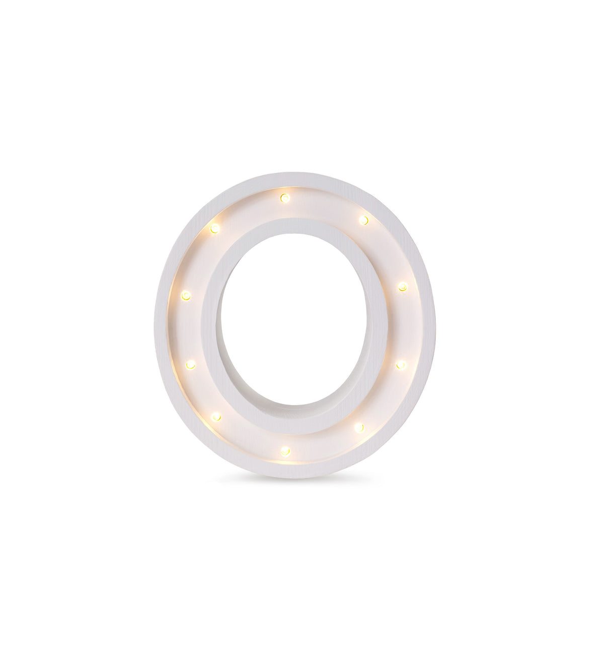 Letterlamp O – houten nachtlamp – afbeelding 2