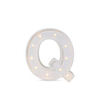 Letterlamp Q – houten nachtlamp – afbeelding 2