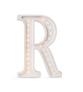 Letterlamp R – houten nachtlamp