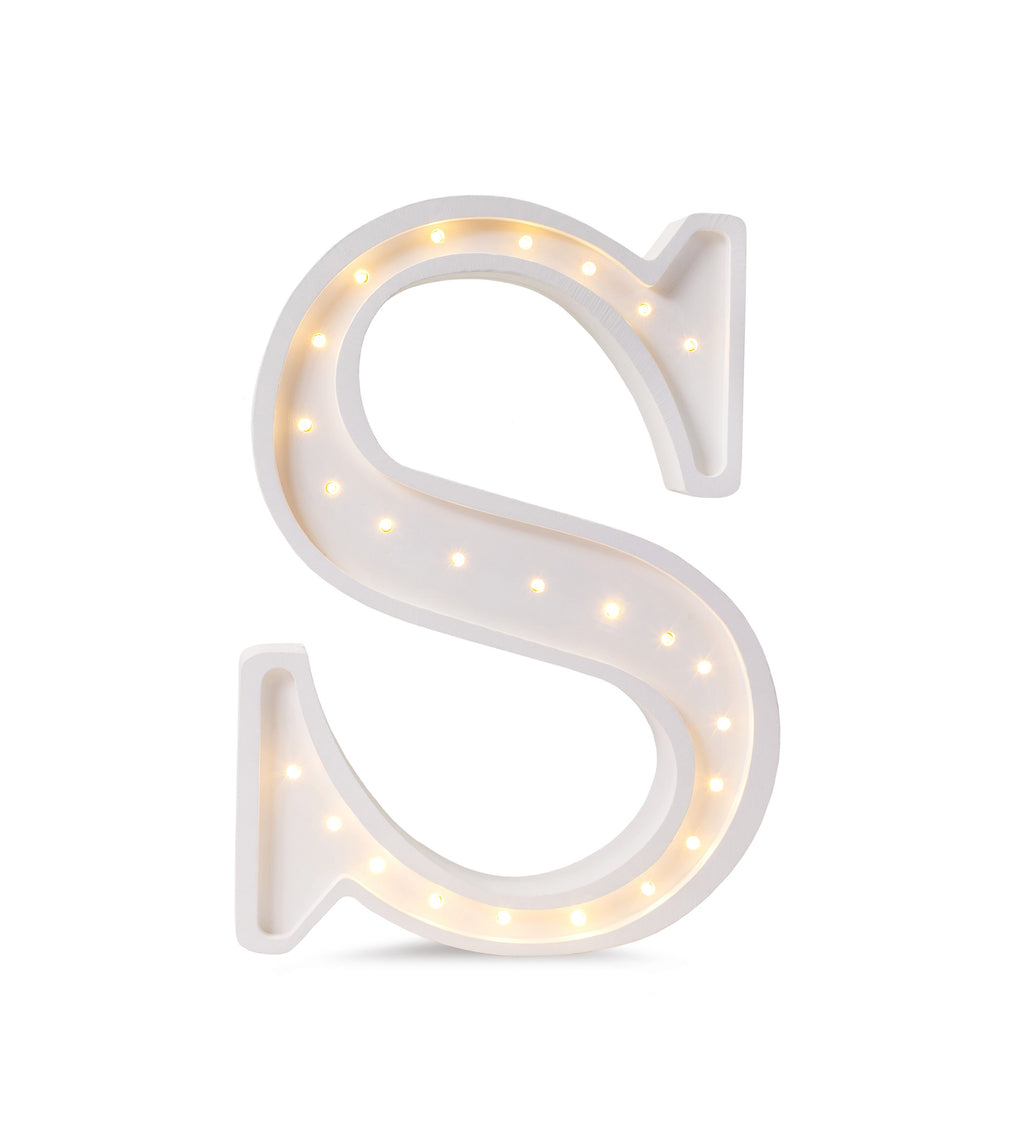 Letterlamp S – houten nachtlamp
