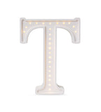 Letterlamp T – houten nachtlamp