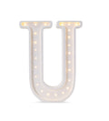 Letterlamp U – houten nachtlamp