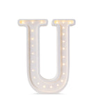Letterlamp U – houten nachtlamp