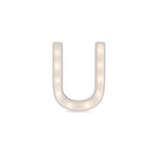 Letterlamp U – houten nachtlamp – afbeelding 2