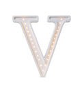 Letterlamp V – houten nachtlamp