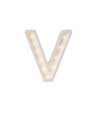 Letterlamp V – houten nachtlamp – afbeelding 2