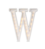 Letterlamp W – houten nachtlamp