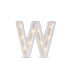 Letterlamp W – houten nachtlamp – afbeelding 2
