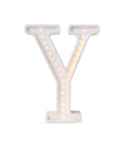 Letterlamp Y – houten nachtlamp