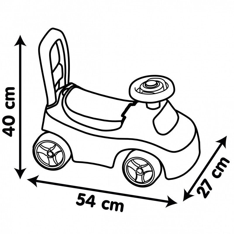 Loopauto met claxon rood – afbeelding 4