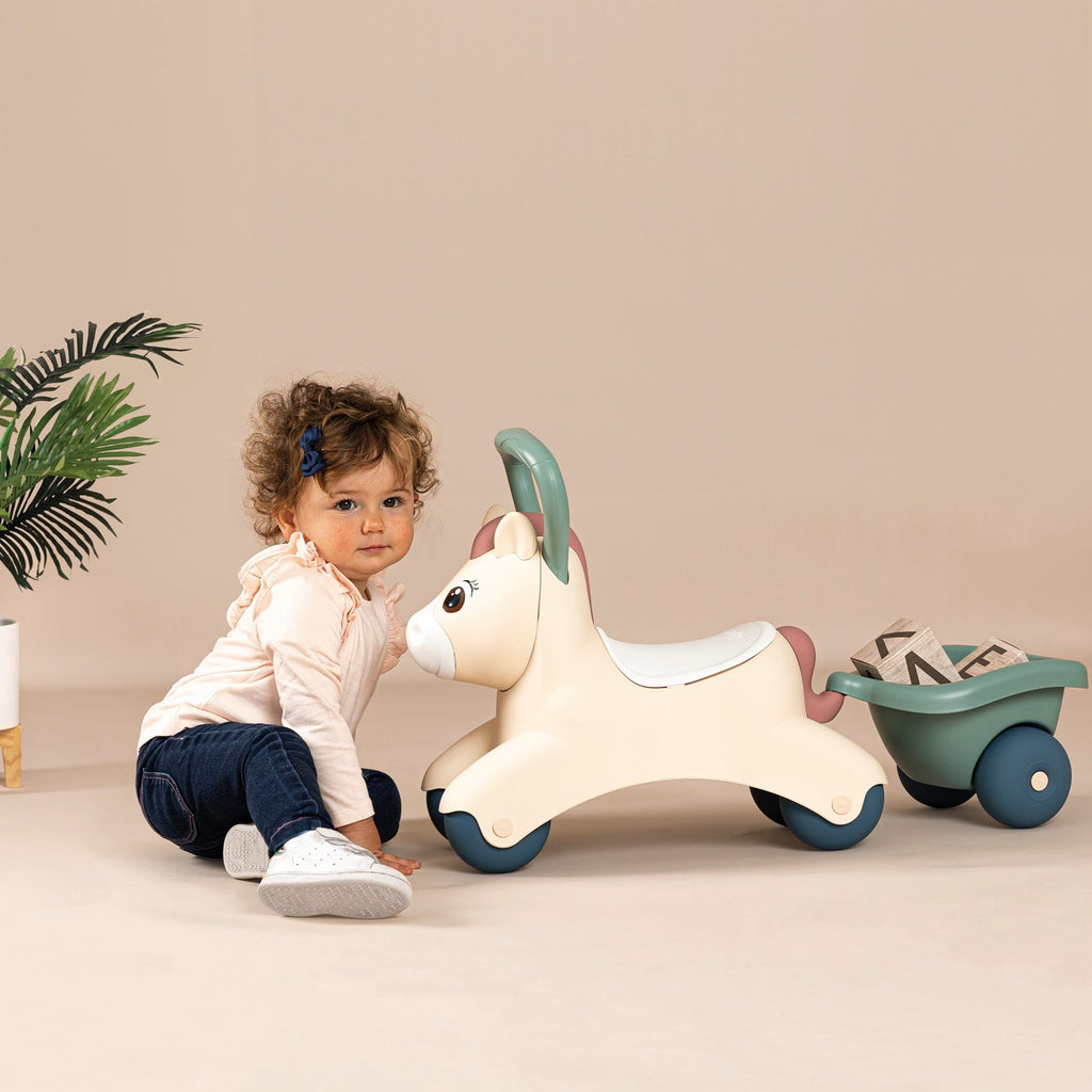 Loopauto pony met aanhanger Little Smoby – afbeelding 10