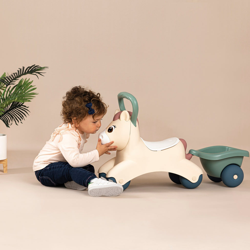 Loopauto pony met aanhanger Little Smoby – afbeelding 7