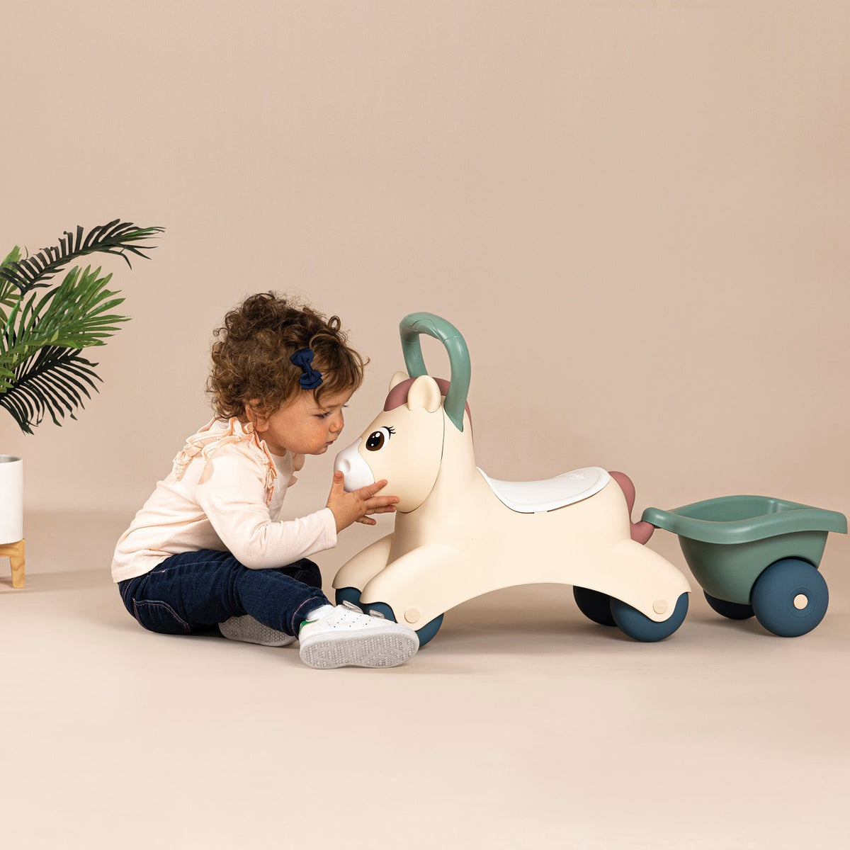 Loopauto pony met aanhanger Little Smoby – afbeelding 7